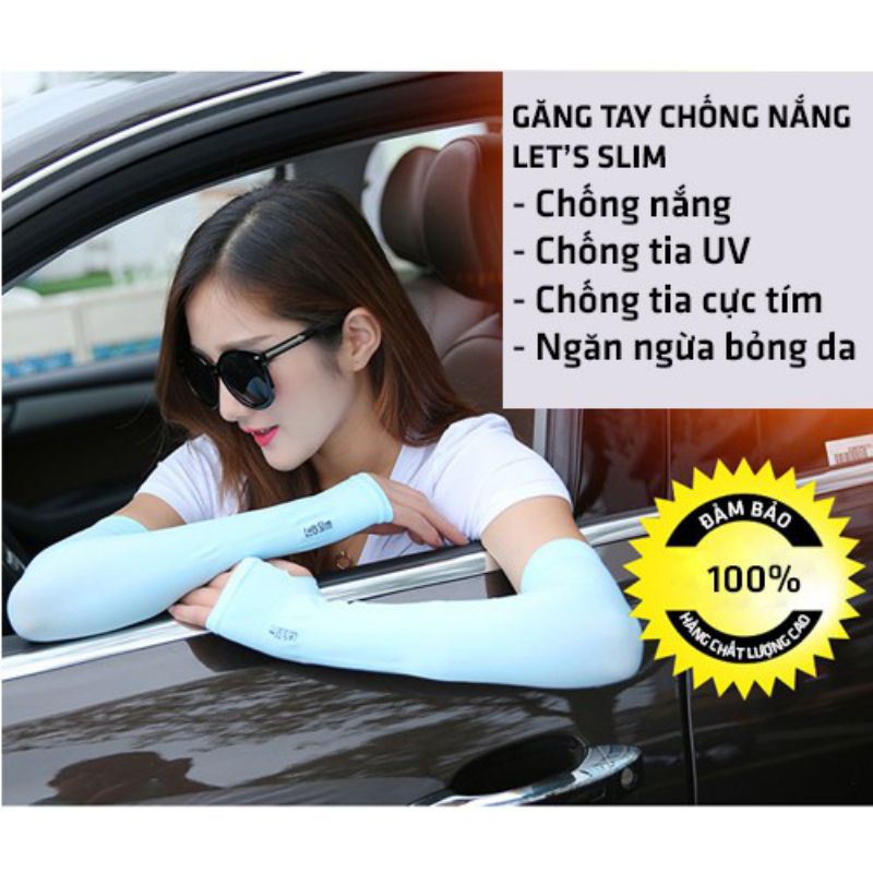 ống tay/găng tay chống nắng Let's slim