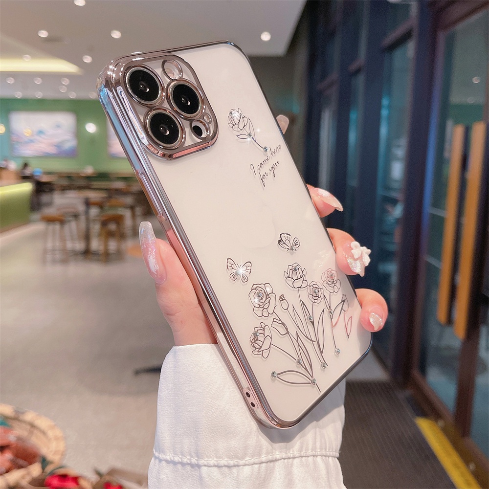 Ốp Điện Thoại TPU Mềm Mạ Điện Chống Rơi Cho iPhone 13 12 11 pro Max 13pro 12 pro