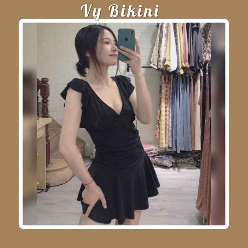 Bikini váy xoè liền thân kín đáo M-02