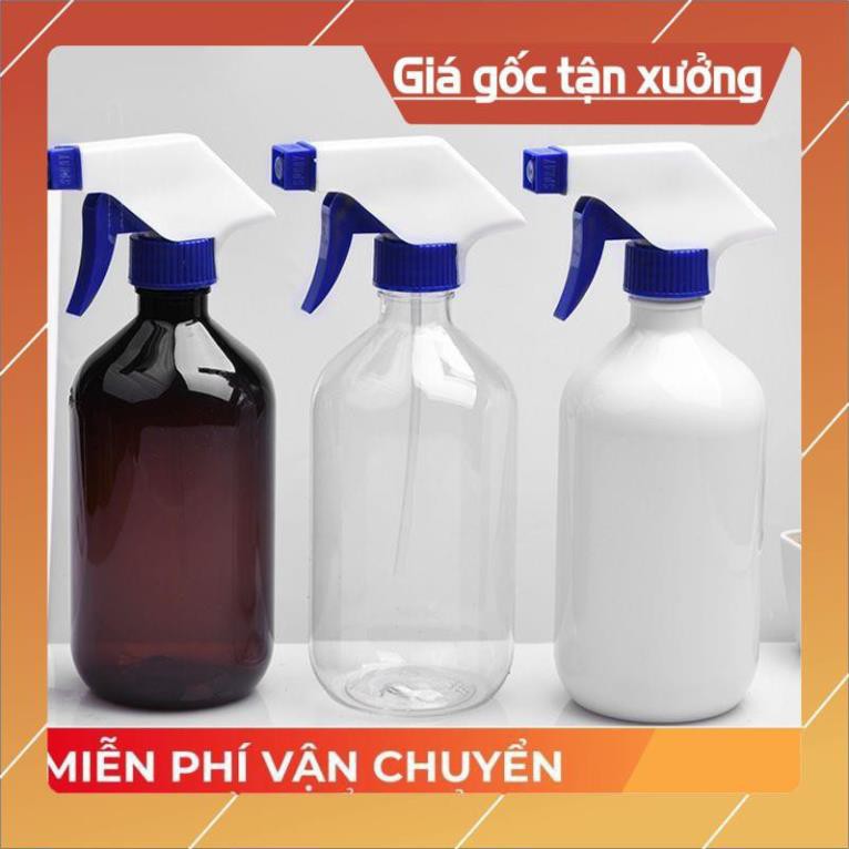 Chai Xịt Phun Sương ❤ RẺ VÔ ĐỊCH ❤ [500ml] Chai nhựa pet Vòi Xịt Kính rỗng chiết mỹ phẩm , phụ kiện du lịch