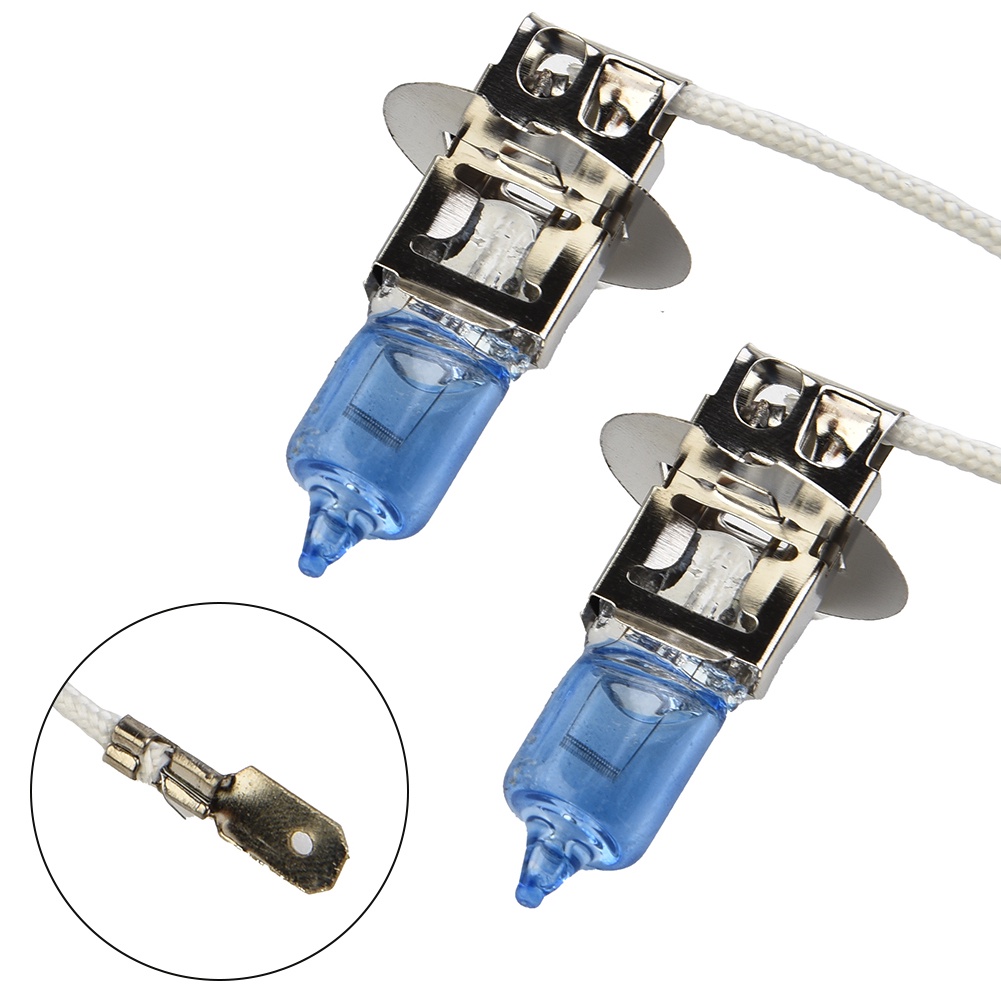 1 Cặp Bóng Đèn Pha Halogen H3 100W 12v 453 Màu Trắng Cho Xe Hơi