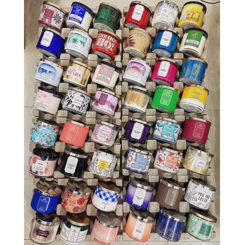 Nến thơm Bath and Body Works  - 3 bấc - 20 mùi siêu hot