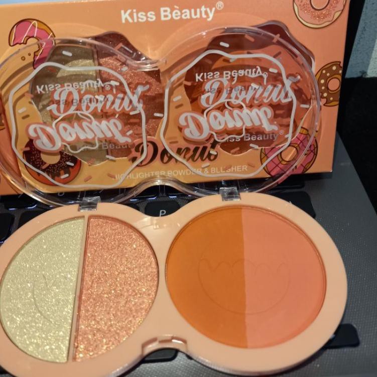 (Hàng Mới Về) Phấn Má Hồng Kiss Beauty 3 | Donut Content 2 Super Big No.83103-03