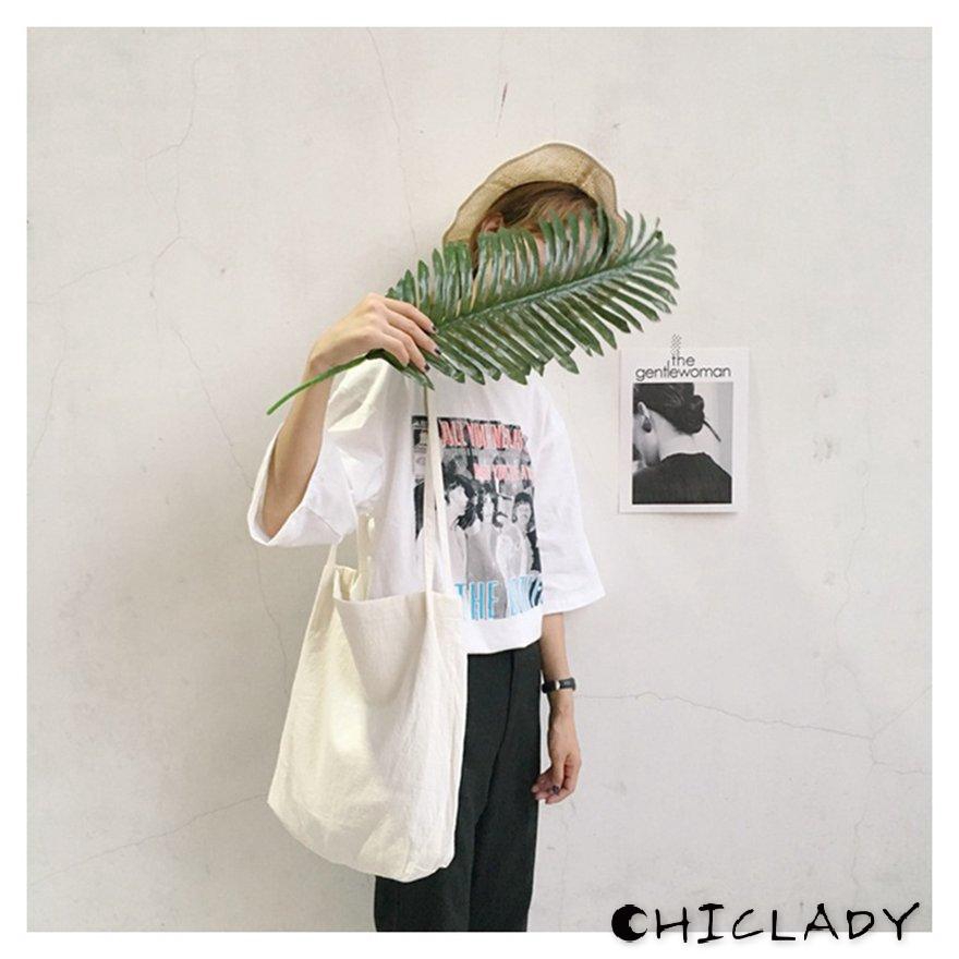 【miễn phí vận chuyển】Cotton Maxi Large Wide Shoulder Tote Shopper Grocery Shopping Bag For Life