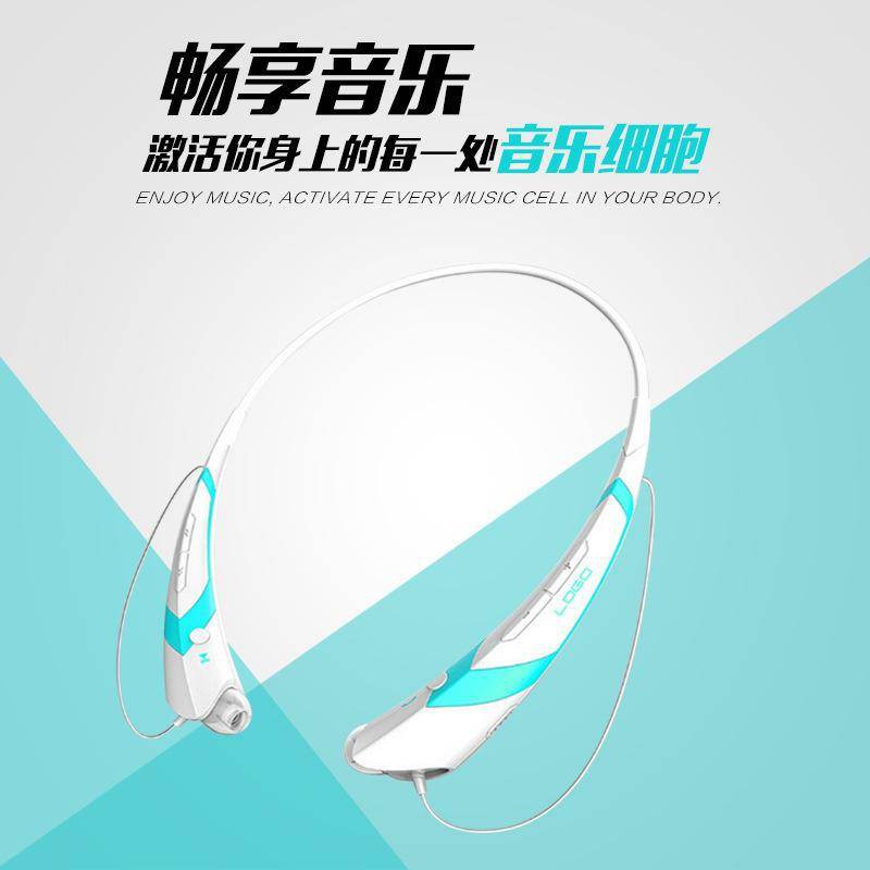 Tai Nghe Bluetooth Không Dây Đeo Cổ In Hình Hatsune Miku Dễ Thương