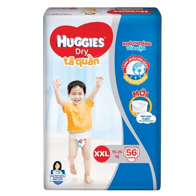 TÃ QUẦN HUGGIES M74/ L68/ XL62/ Xxl56( Date 2024)