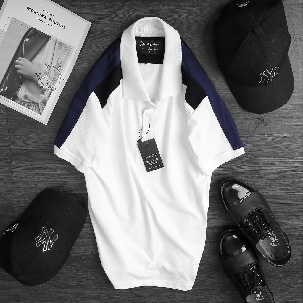 Áo thun Nam cổ bẻ tay ngắn - B042 | BigBuy360 - bigbuy360.vn