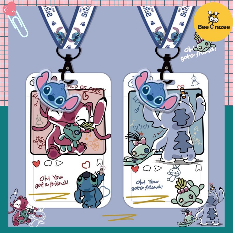 Dây đeo thẻ học sinh sinh viên Stitch