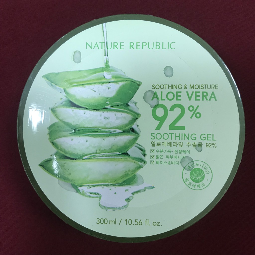 [SALE] [CAM KẾT 100% CHÍNH HÃNG] Gel dưỡng da nha đam Nature Republic Aloe Vera 92% Hàn Quốc 300ml