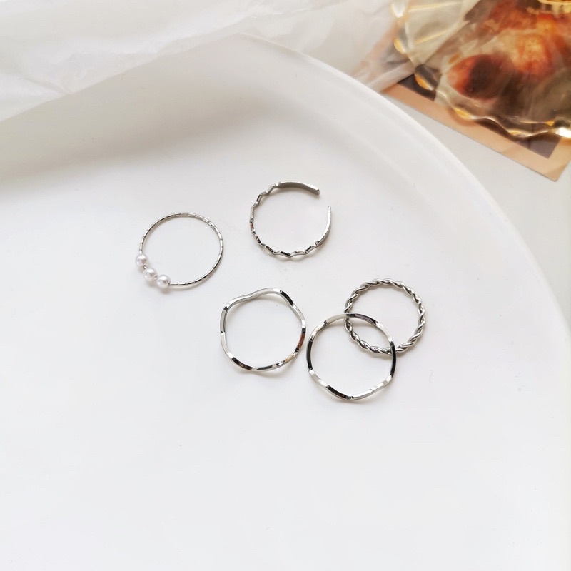 Set nhẫn 5 chiếc basic november accessories