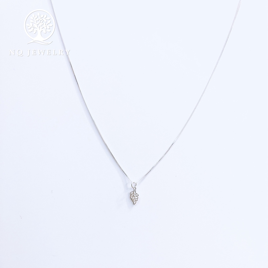 Dây chuyền bạc mặt chiếc lá - NQ Jewelry