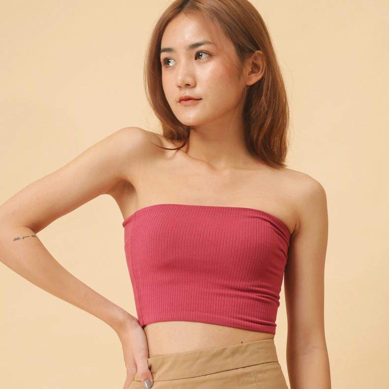 GingerBear - Áo Ống Thun Gân - Everyday Tube Top ( Có Ảnh Chụp Tại Cửa Hàng )