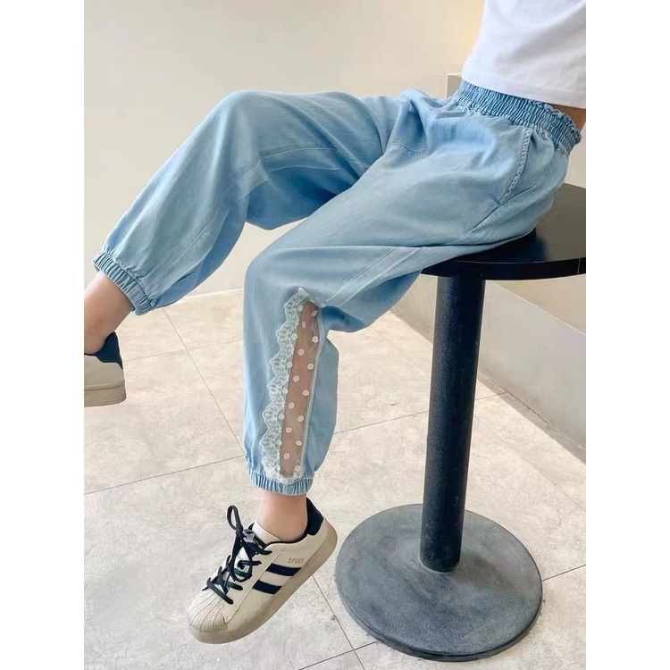 Quần Dài Denim Tencel Siêu Mỏng Chống Nắng Thoáng Khí Phong Cách Mới