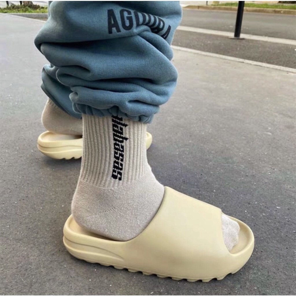 Dép lê quai ngang Yz slide màu Hồng Trơn tăng chiều cao siêu bền