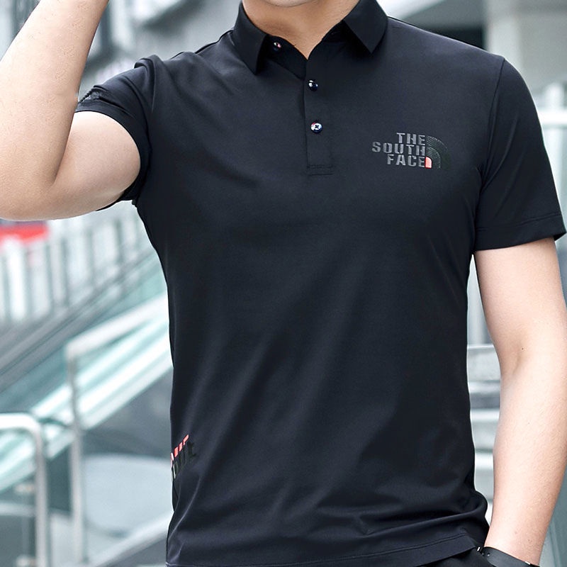 Áo Thun Polo Tay Ngắn Dáng Rộng Thoáng Khí Nhanh Khô Thời Trang Cao Cấp Cho Nam