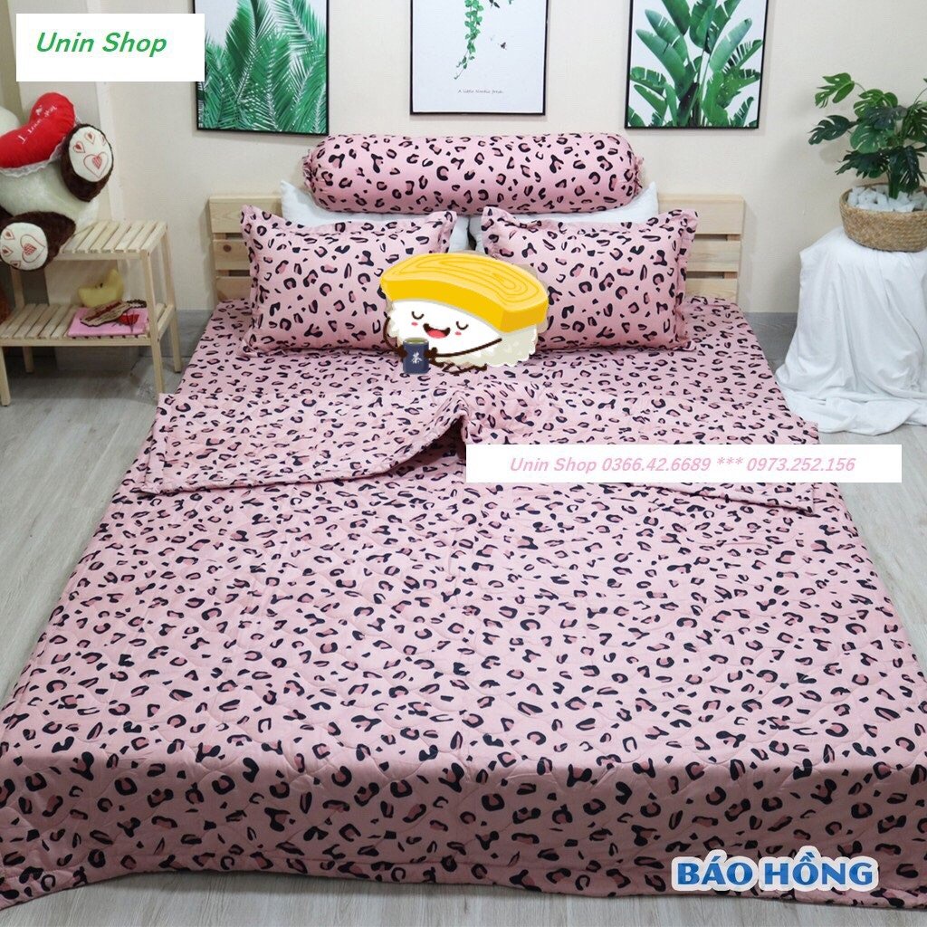 Bộ 5 món chăn hè HELLO KITTY, poly cotton loại 1, mền trần gòn siêu nhẹ 3 lớp - 1 chăn + 1ga + 2 vỏ nằm + 1 vỏ ôm