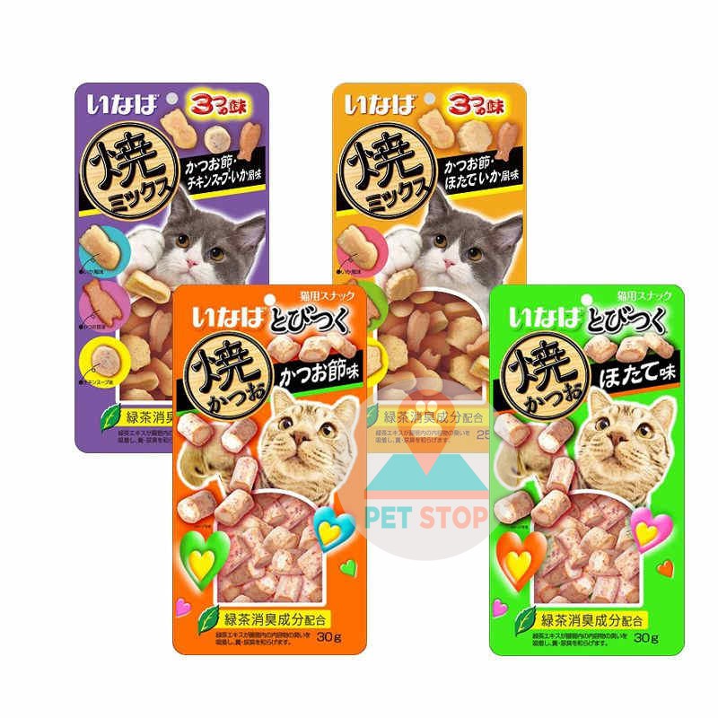 Bánh thưởng cho mèo Inaba Soft Bits 25g