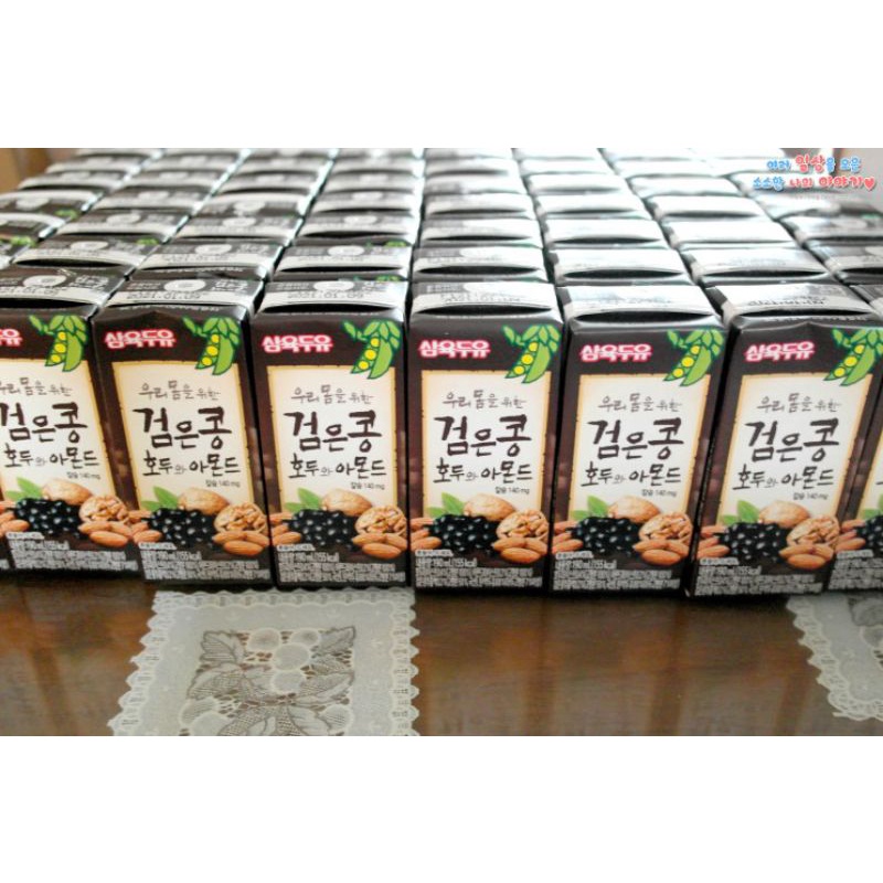 Sữa óc chó đậu đen hạnh nhân Thùng 140ml*24