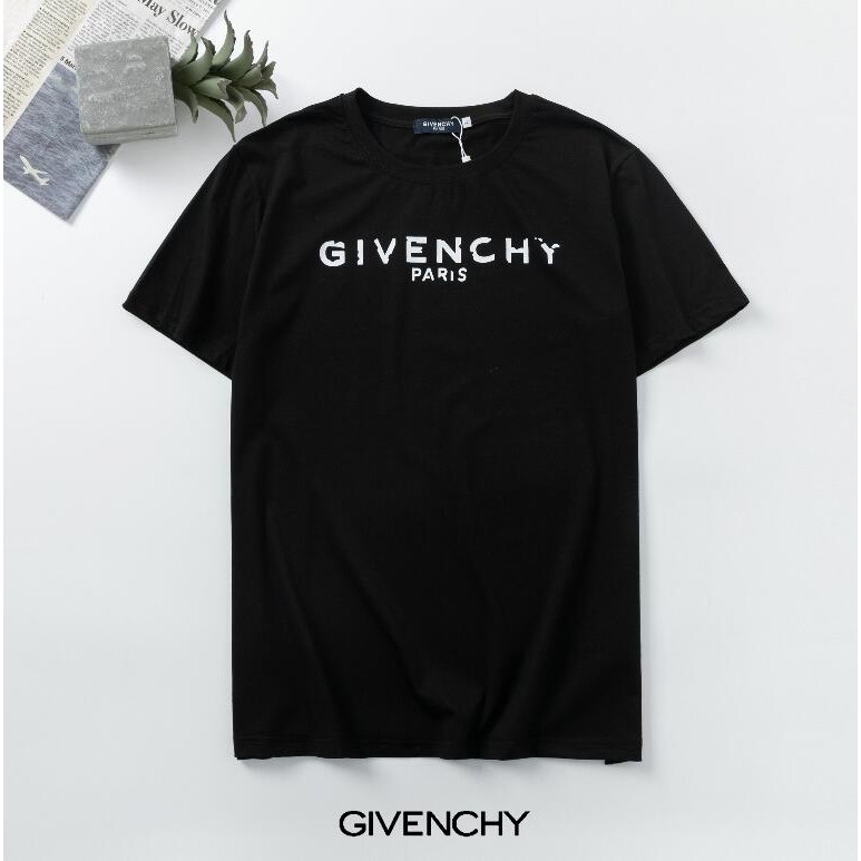 Áo Thun Cotton Ngắn Tay In Chữ Givenchy Thời Trang Cho Nam Và Nữ