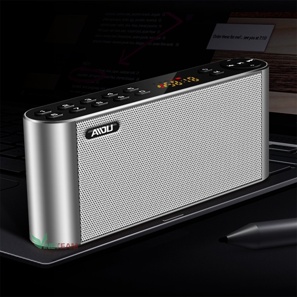 Loa nghe nhạc bluetooth Keling/Aidu Q8 hifi chính hãng - hỗ trợ thẻ nhớ TF, USB, FM Radio -dc3227