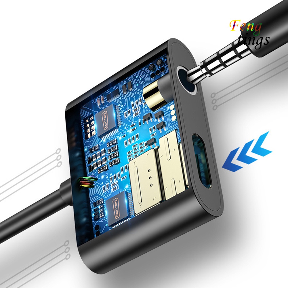 Đầu Chuyển Đổi Âm Thanh 2 Trong 1 Type-C Sang 3.5mm Chuyên Dụng