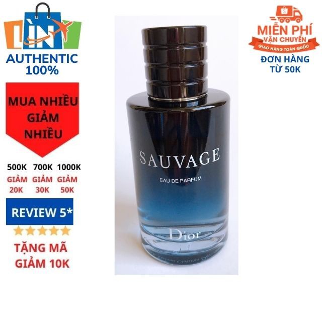 [Sang trọng cuốn hút] Nước hoa nam dùng thử Dior Sauvage Eau De Parfum 5ml 10ml tỏa hương dữ dội và lưu hương cực tốt