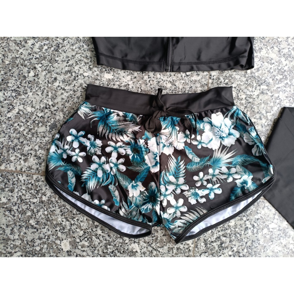 Bộ đồ bơi cặp đôi nam nữ dài tay chống nắng phong cách Hàn