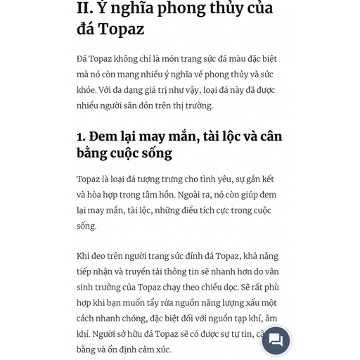 Đá hoàng ngọc thiên nhiên