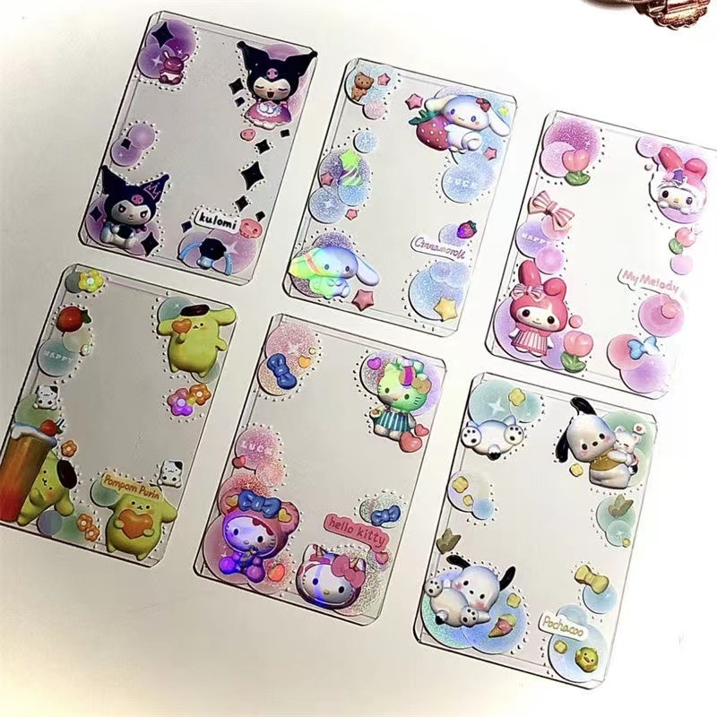 1 Tấm Nhãn Dán Trang Trí Hành Lý / Ván Trượt / Laptop Họa Tiết Hoạt Hình Kuromi My Melody Girl Màu Gradient Dễ Thương Diy