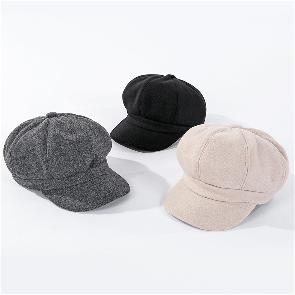 Mũ beret vải len màu sắc lựa chọn thời trang mùa đông cho nữ