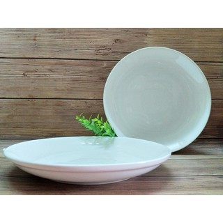 Dĩa sứ trắng 23 cm