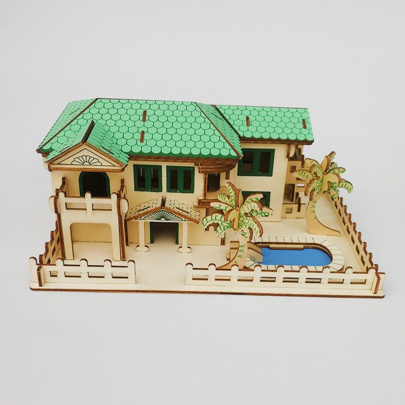 Mô hình Charming Aegean Sea cắt Laser - Đồ chơi lắp ráp 3D gỗ