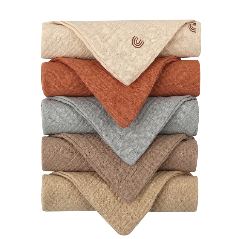 Yếm Ăn Bằng Vải Cotton Mềm Cho Bé