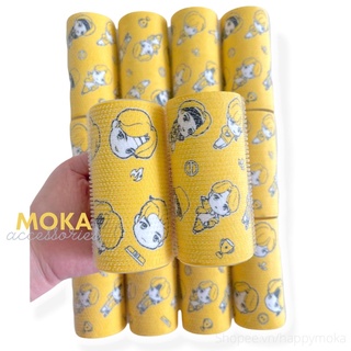 Lô cuốn tóc lõi nhôm BTS chibi 10x5cm (Ảnh thật shop tự chụp)
