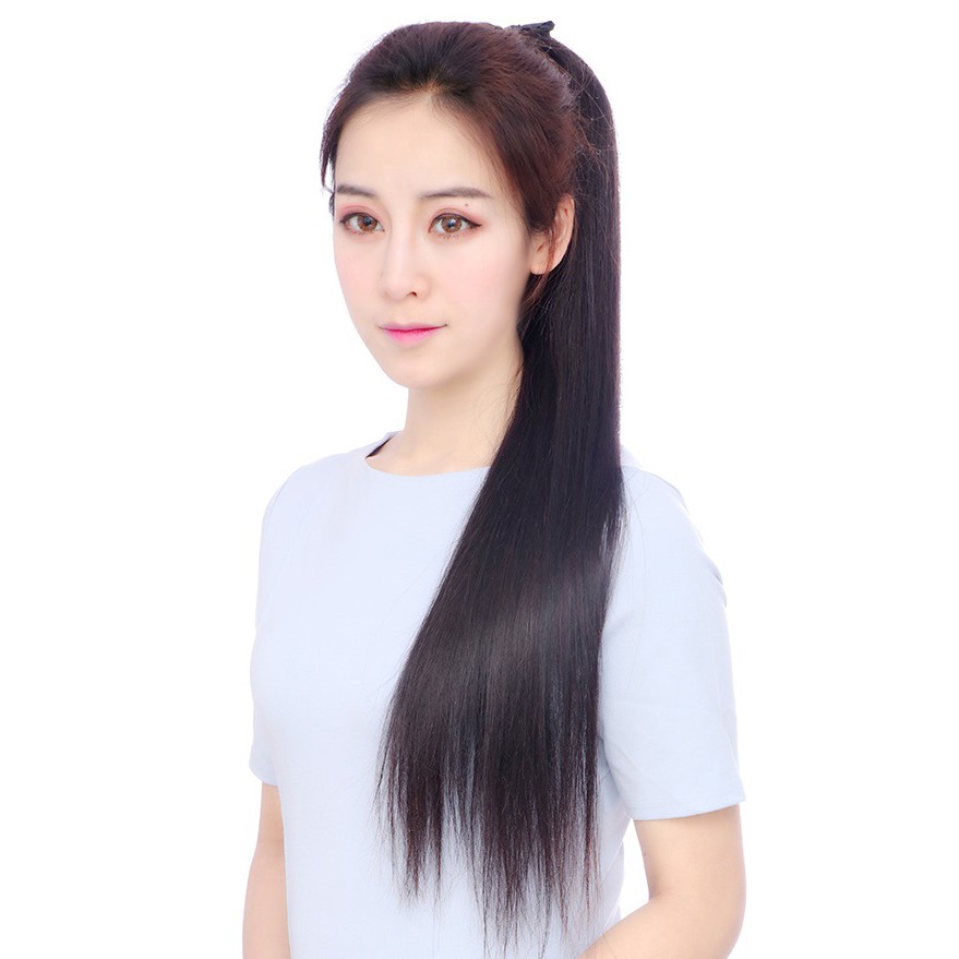 Tóc giả nữ cột thẳng 60cm 💖FREESHIP💖 buộc tóc giả, tóc giả buộc, Tóc cột đuôi thẳng 60cm