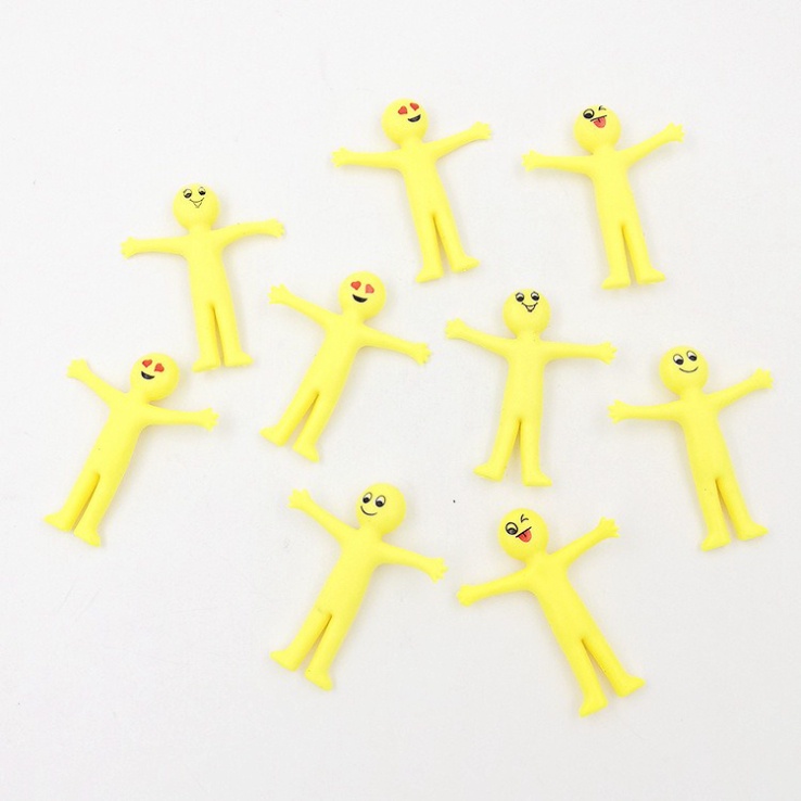Squishy Người Vàng Nhỏ Minion Có thể kéo dài co giãn đàn hồi chơi vui nhộn Người Nhện Leo Tường