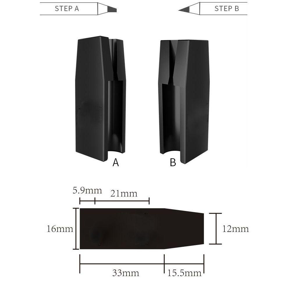 SOFTNESS Gọt Bút Chì Kẻ Lông Mày Màu Đen
