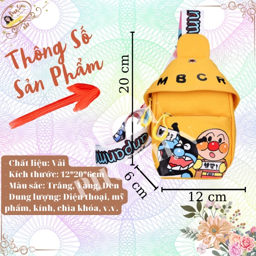 Túi Đeo Chéo Canvas Mini Nam Nữ Đi Học Đi Chơi Ngộ Nghĩnh Dễ Thương Phong Cách Hàn Quốc Cho Bé Dunsu.Pk