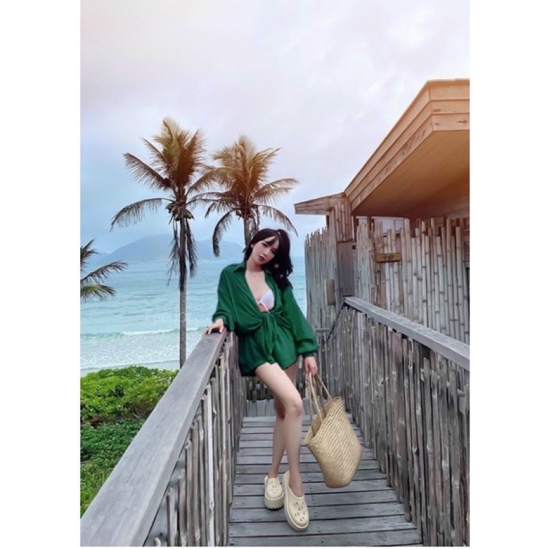 [Shop bigsize nữ 50kg đến 90kg] Set áo sơ mi nữ thời trang