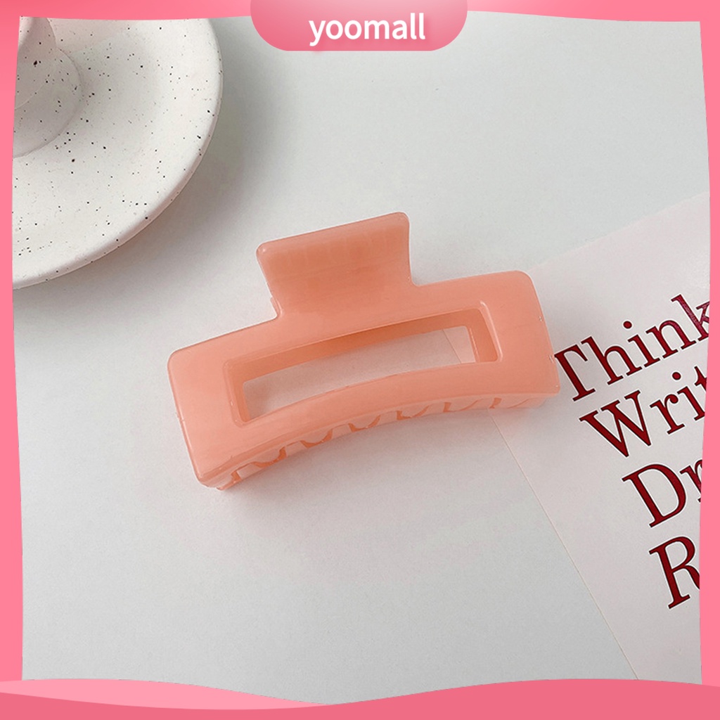 Kẹp Tóc Hình Vuông Màu Trơn Phong Cách Thanh Lịch Cho Nữ