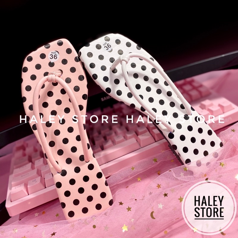 Dép kẹp dây bò sữa hot trend mùa hè 2021 HALEY STORE