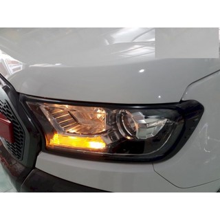 Ốp đèn pha Ford Ranger màu đen