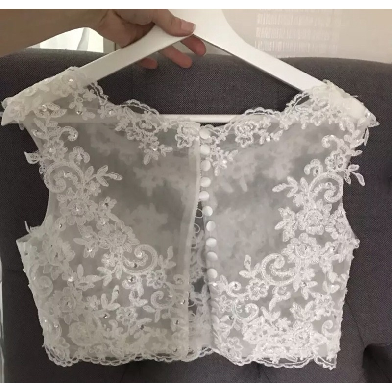 Áo khoác lưới- choàng váy cưới bigsize cô dâu hoặc đi tiệc