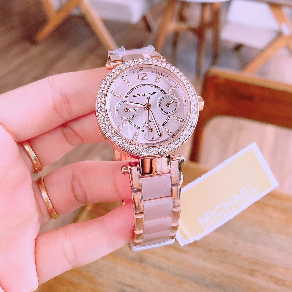 Đồng hồ nữ Michael Kors MK6110 33mm dây demi thời trang