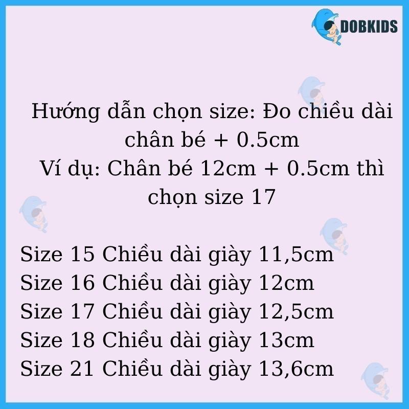 Giày sandal tập đi, dép quai hậu mũi cao DOBKIDS cho bé trai bé gái chống trơn chống vấp cho bé từ 0 - 4 tuổi