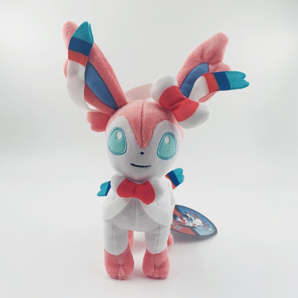 GẤU BÔNG POKEMON EEVEE (EEVUI) SYLVEON HỆ TIÊN DẠNG ĐỨNG (20CM) MỚI 100%, HÀNG CAO CẤP LOẠI 1