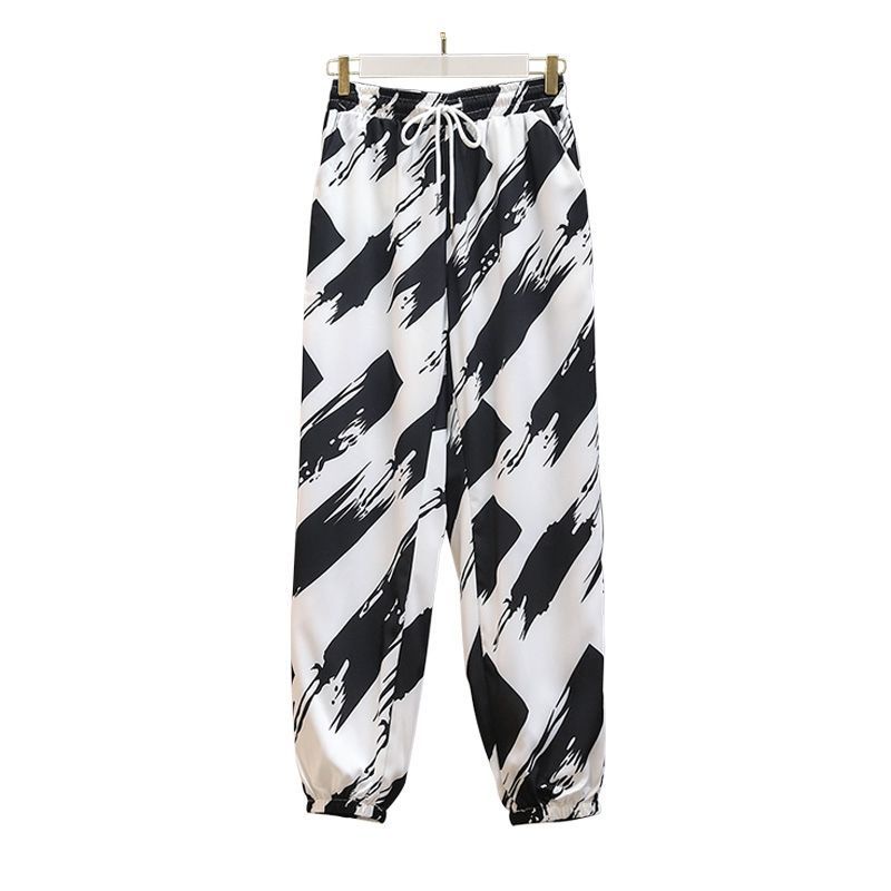 Quần Harem Dài Dáng Rộng Phối Dây Rút Trẻ Trung Năng Động Cho Nữ