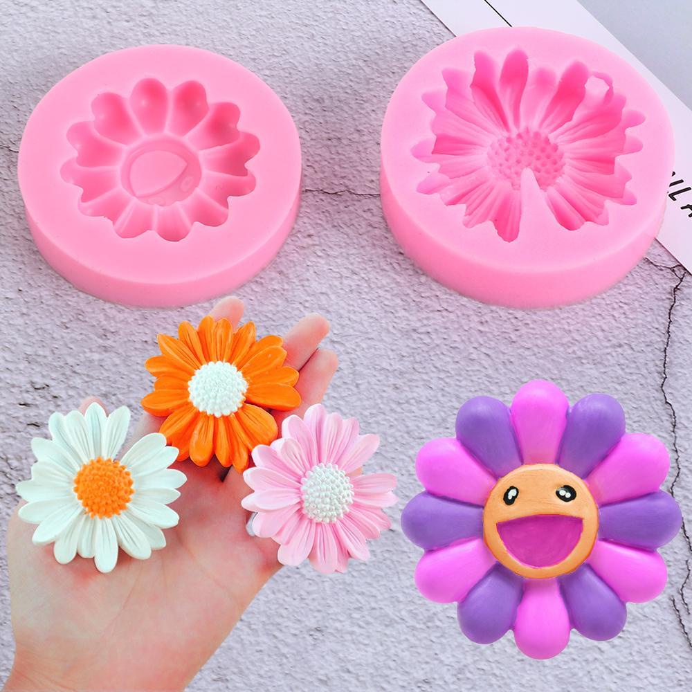 LONTIME Khuôn Silicone Làm Mặt Dây Chuyền Hình Hoa Hướng Dương