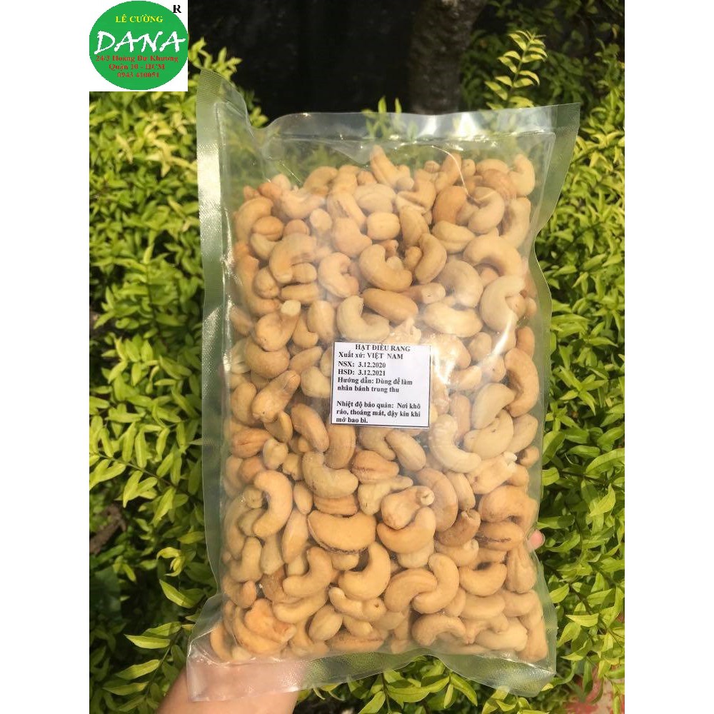 Hạt điều tách vỏ nguyên hạt 500g.