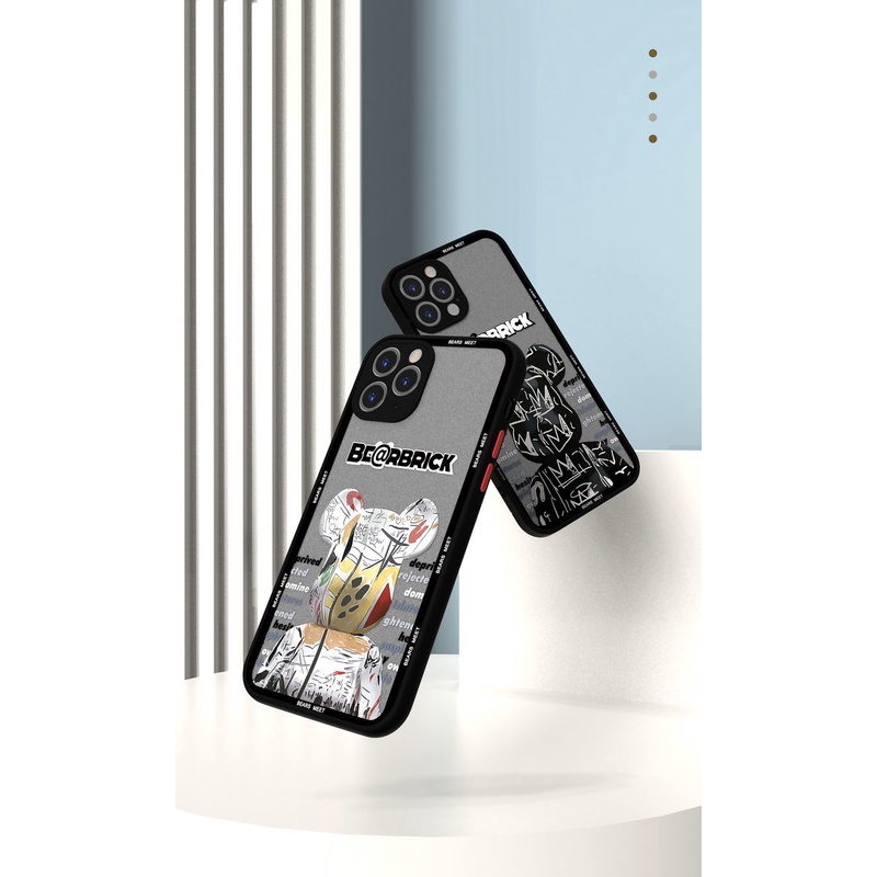 HÀNG SẴN  ốp iphone in chìm Gấu bebreack iphone 7/8 7plus 8plus x xs xr 11 11pro 11promax 12 12pro 12promax